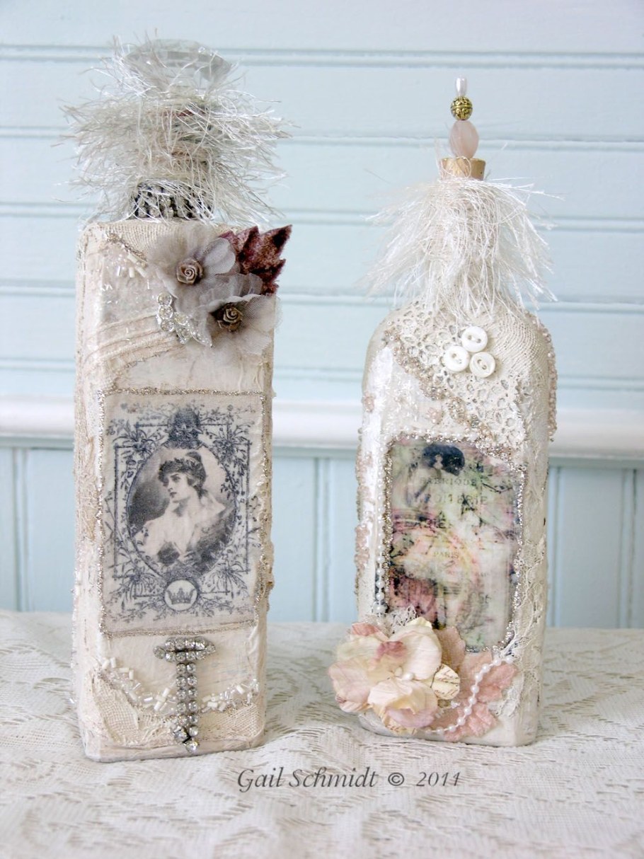 Декупаж баночки в винтажном стиле