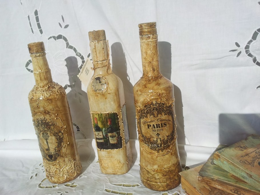 Декупаж бутылок
