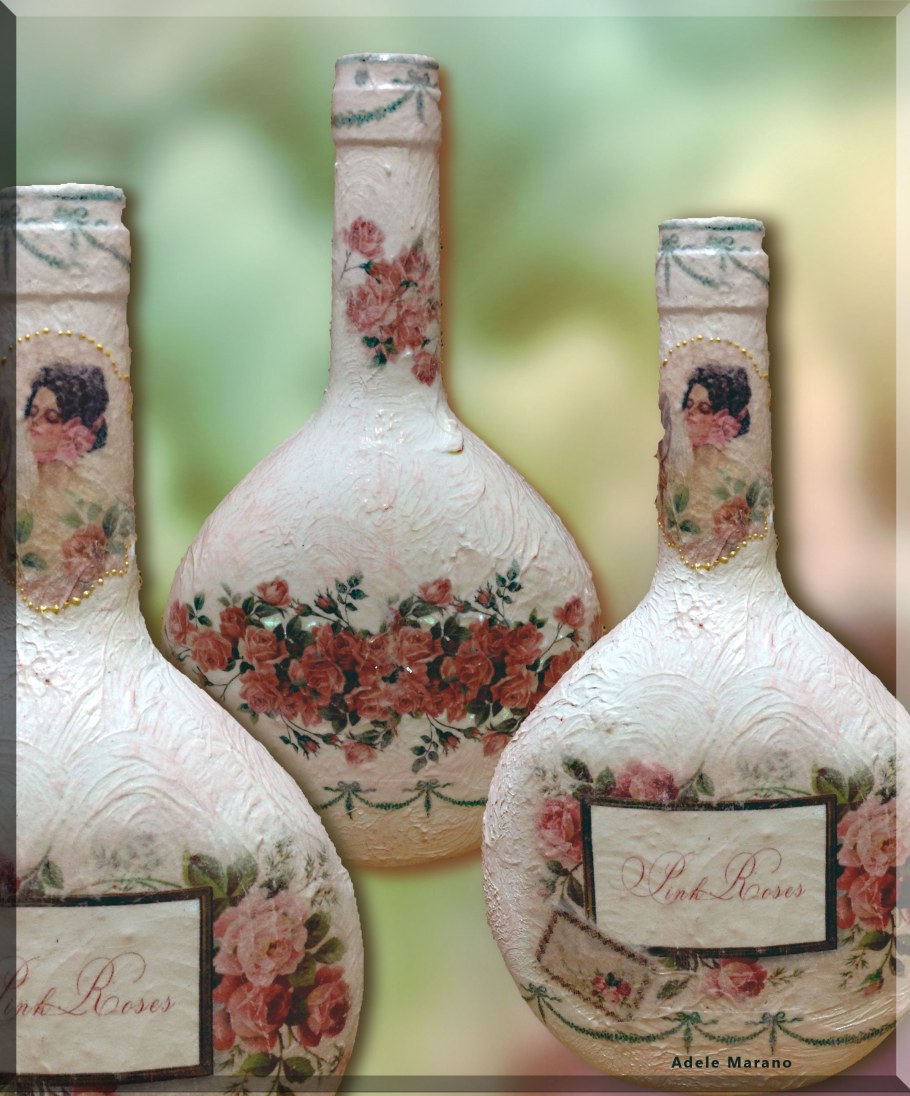 Банки в технике декупаж