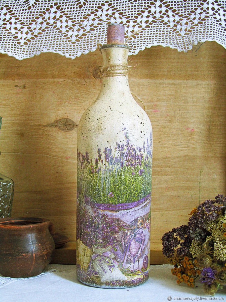Декорированные бутылки
