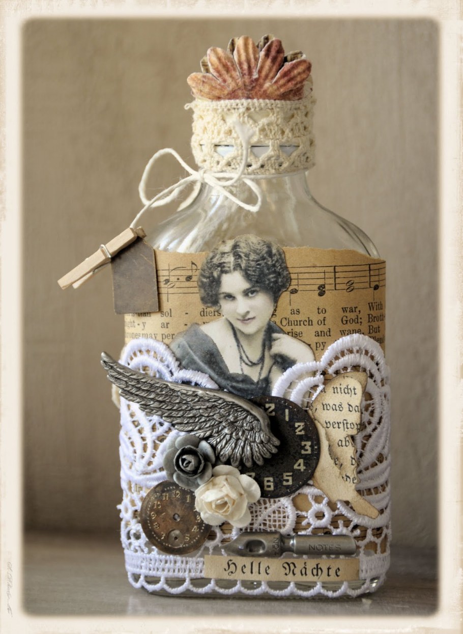 Альтер скрап бутылки мастер класс