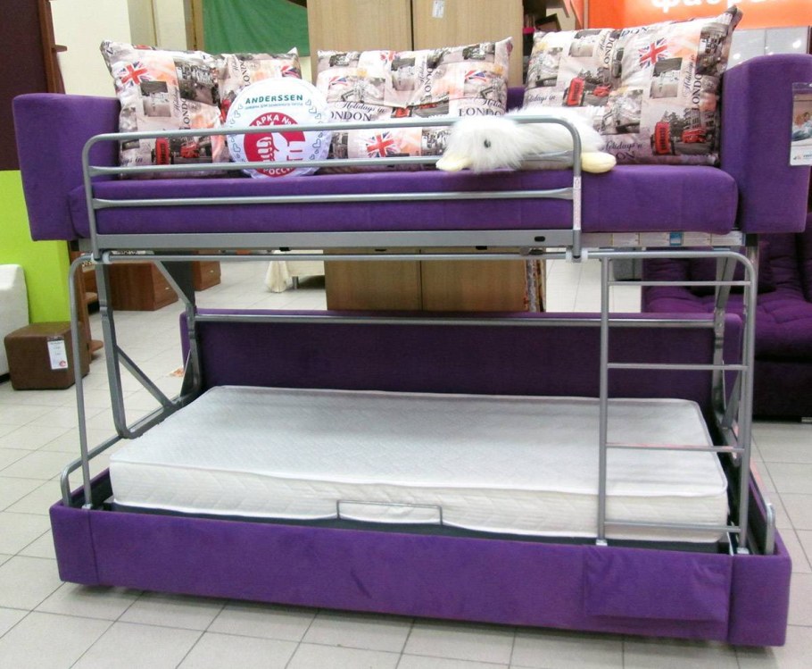 Двухъярусная кровать-диван трансформер рс618