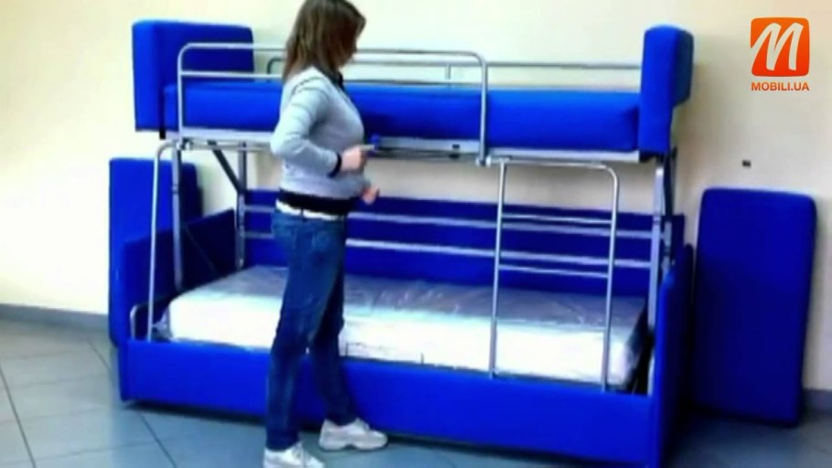 Диван трансформер в двухъярусную кровать