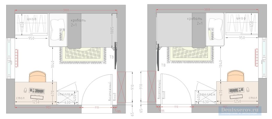 Планировка спальни 8кв м планировка