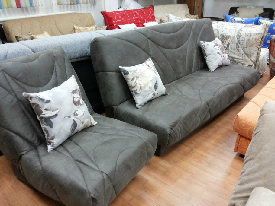 Диван-книжка коралл со съемным чехлом