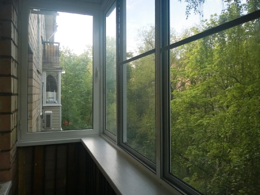 Балкон без отделки