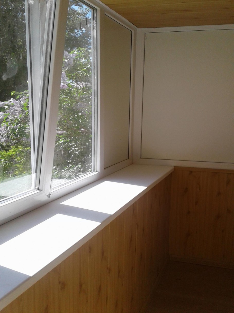 Отделка балкона с выносом