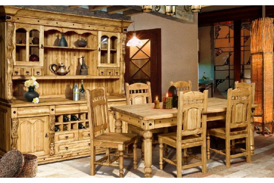 Кухня из массива сосны