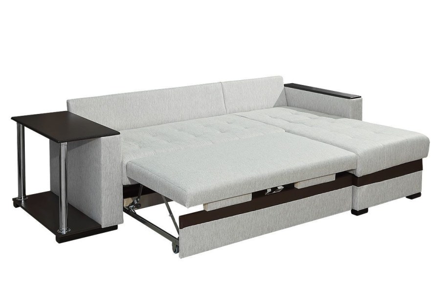 Диван для кухни серый прямой