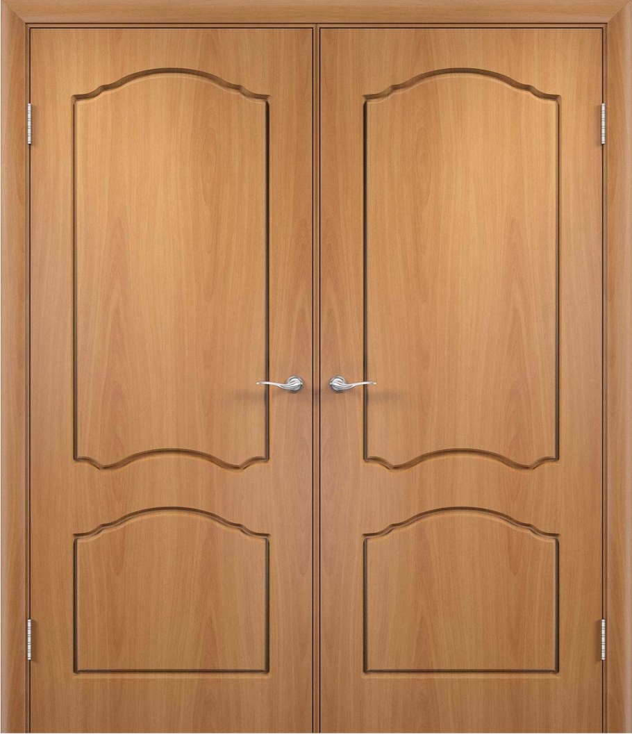 Двери межкомнатные белые со стеклом двустворчатые