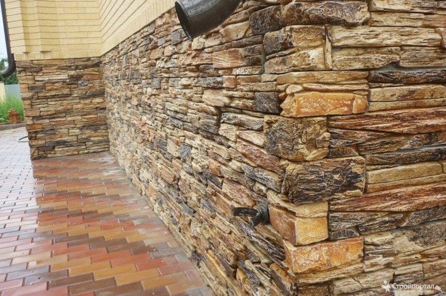 Искусственный камень горный уступ