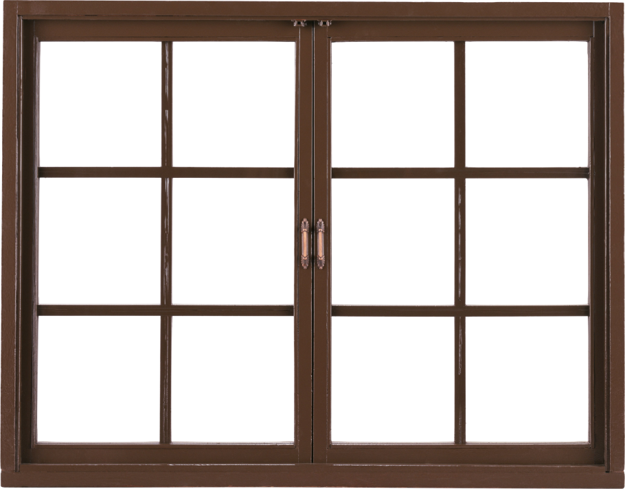 Черные оконные рамы