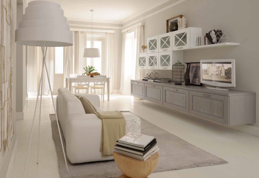 Гостиная Неоклассика слоновая кость