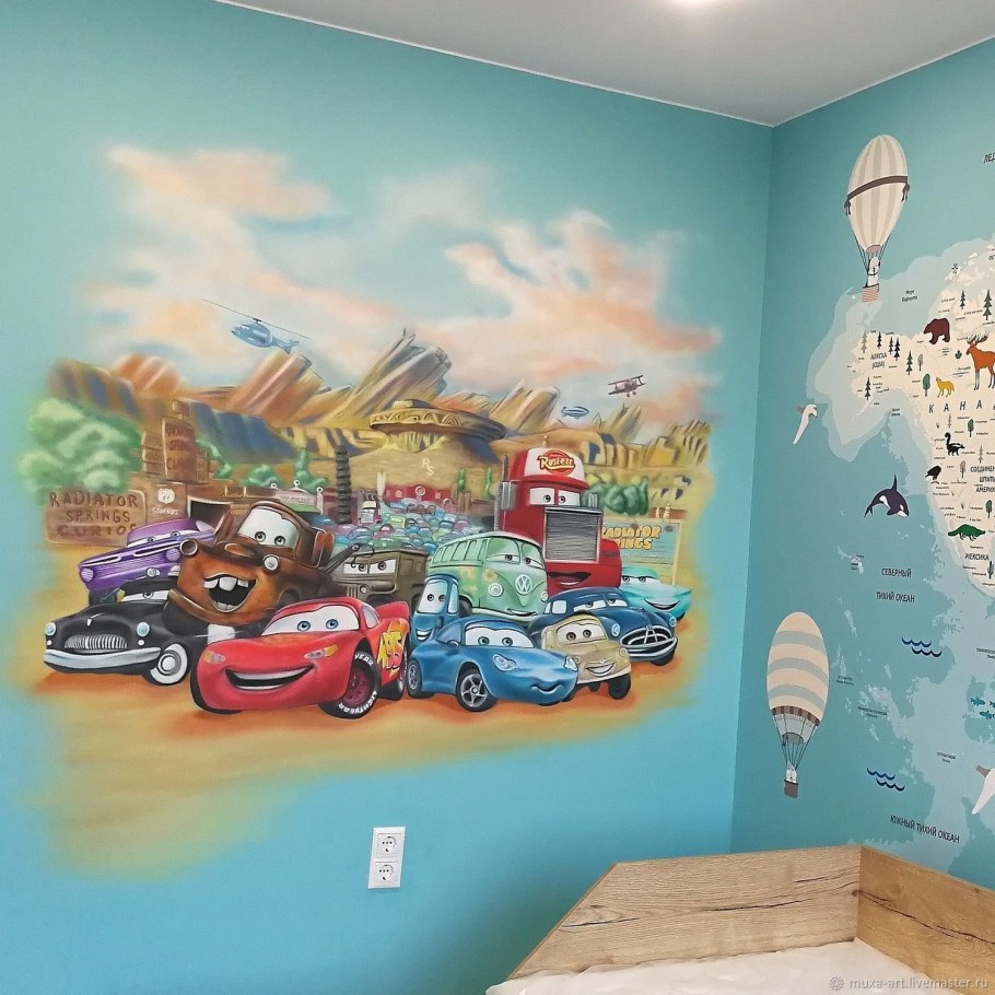 Роспись стен для мальчика
