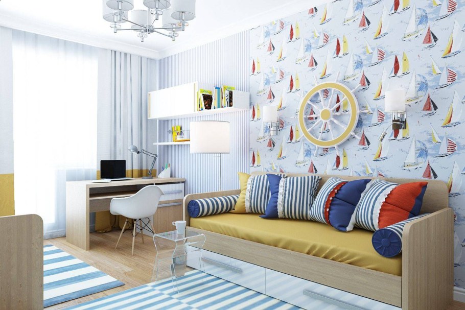 Обои в детскую комнату мальчику