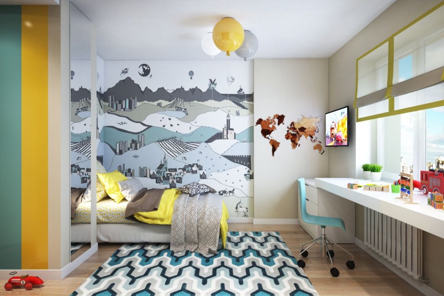 Декор для комнаты мальчика 7 лет