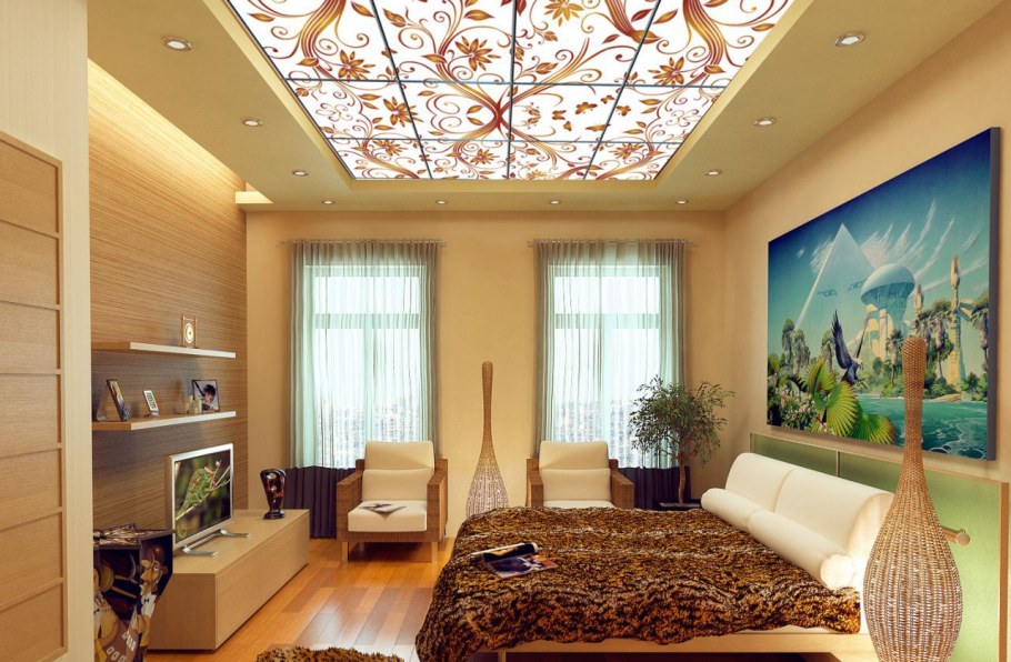 Красивые подвесные потолки