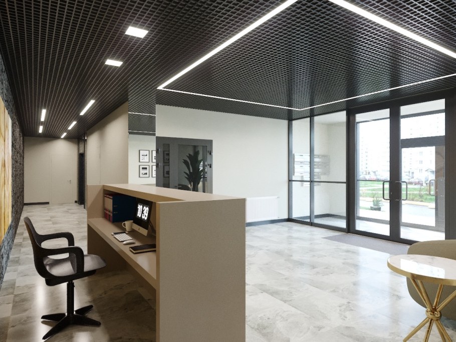 Натяжные потолки для зала