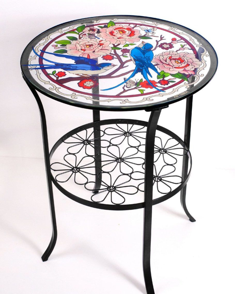 КЛИНГСБУ придиванный столик черный