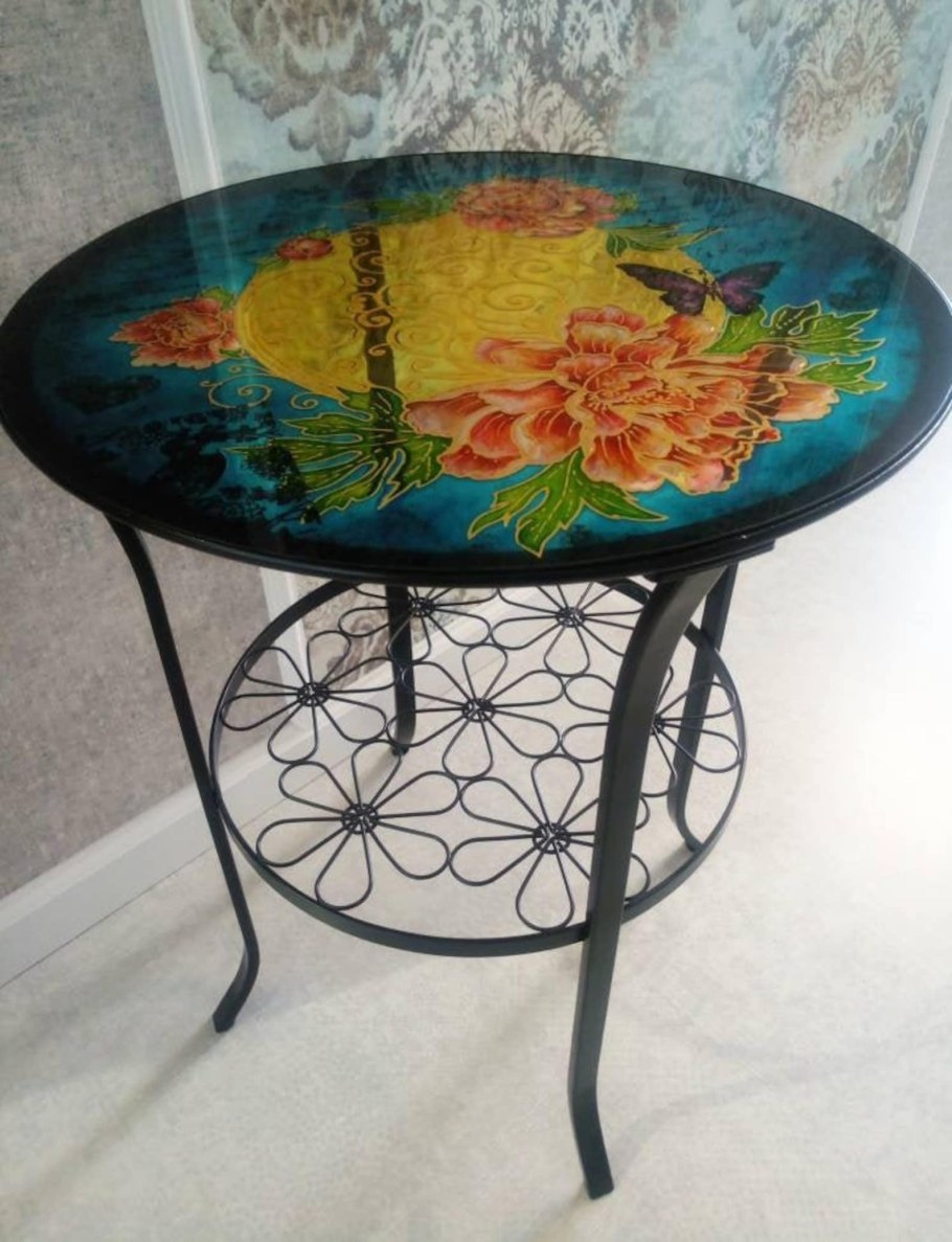 КЛИНГСБУ придиванный столик черный