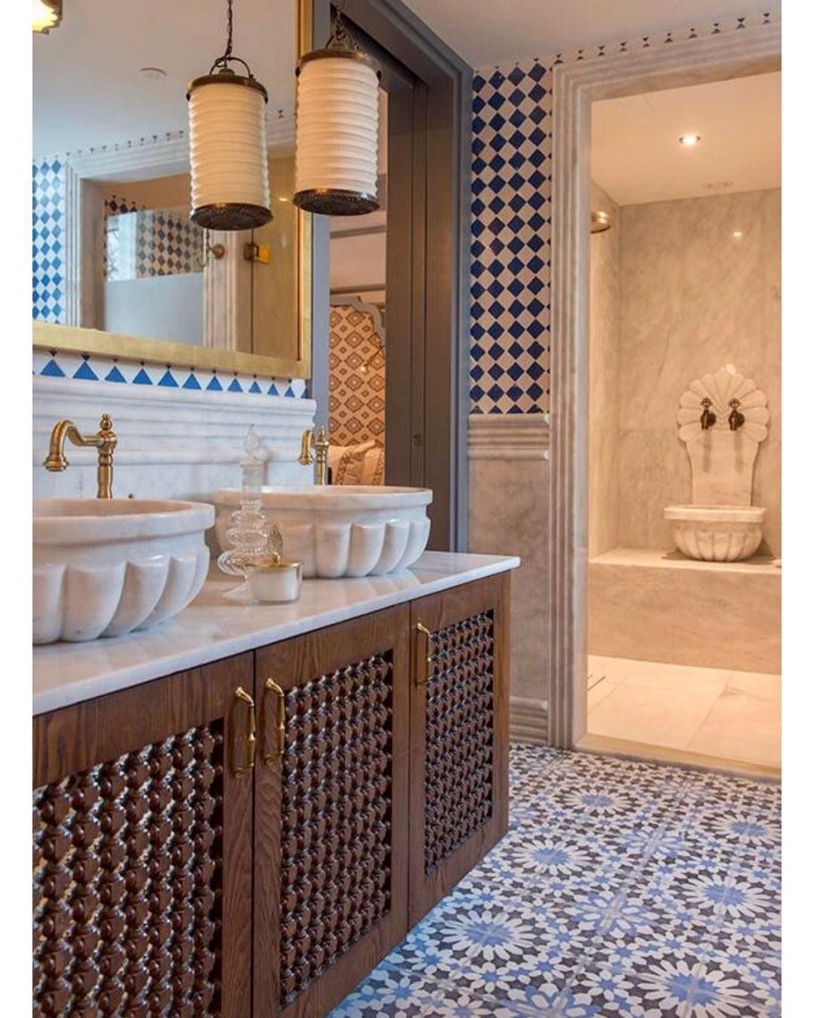 Санузел в марокканском стиле