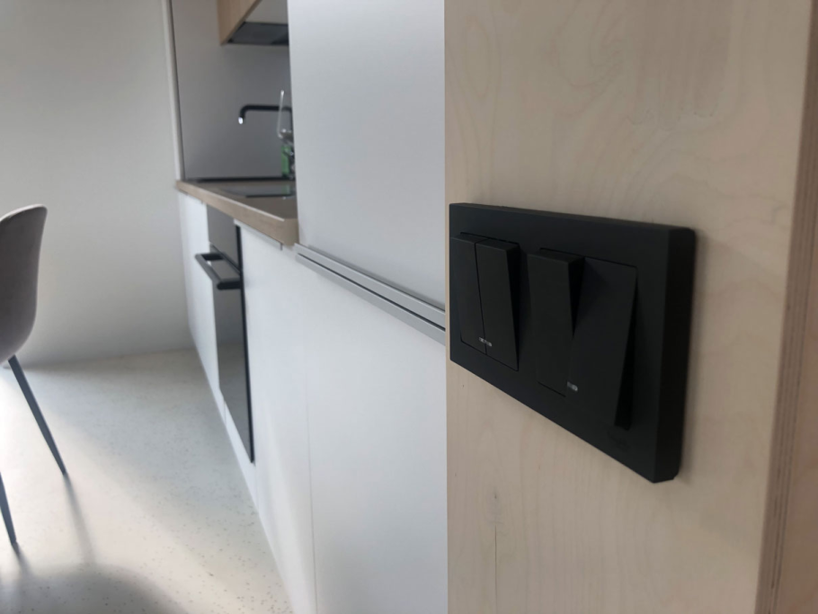 Schneider-Electric розетка карбон