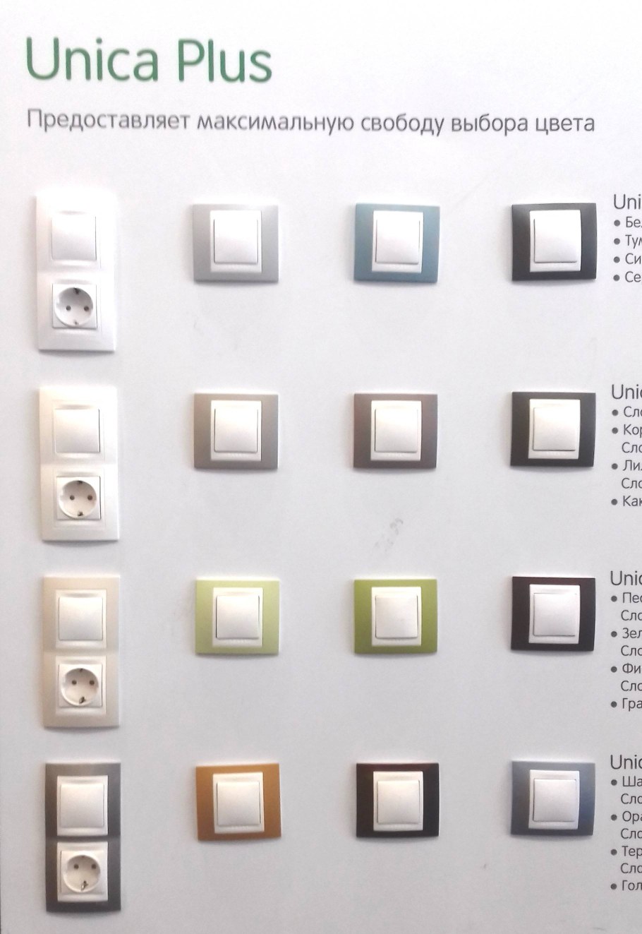Шнайдер Уника выключатель