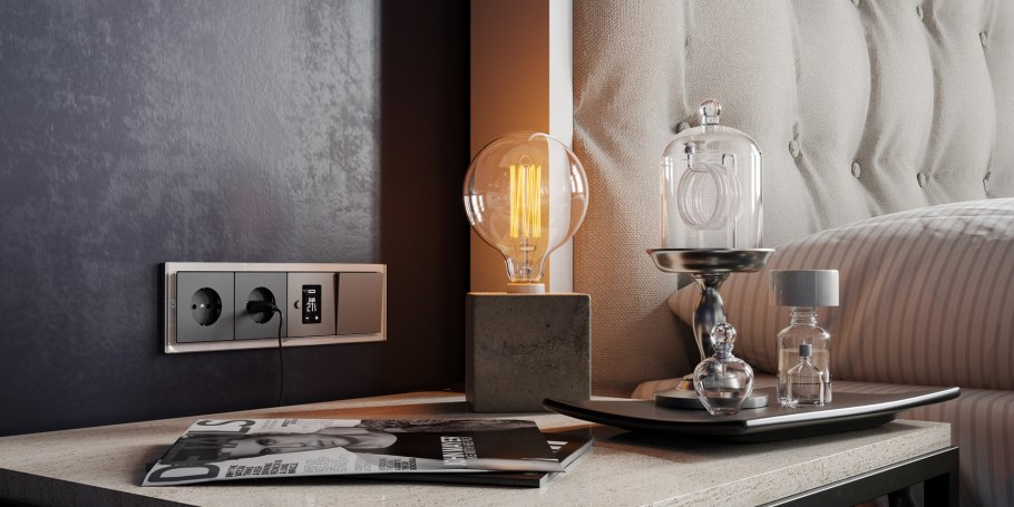 Розетки в интерьере