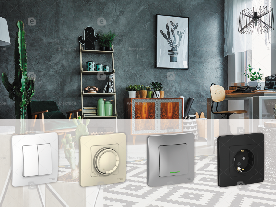 Стенд Шнайдер электрик розетки