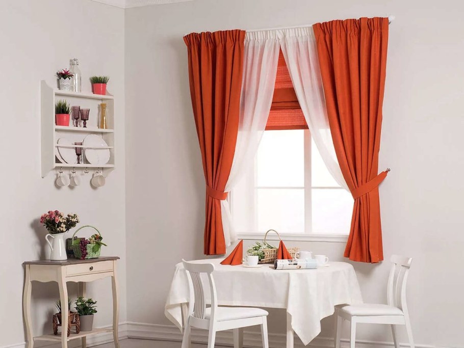 Австрийские шторы на кухню