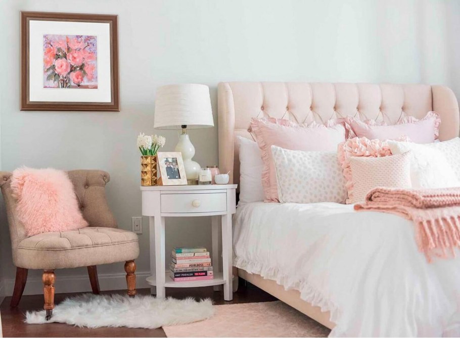 Интерьер в пудровых тонах