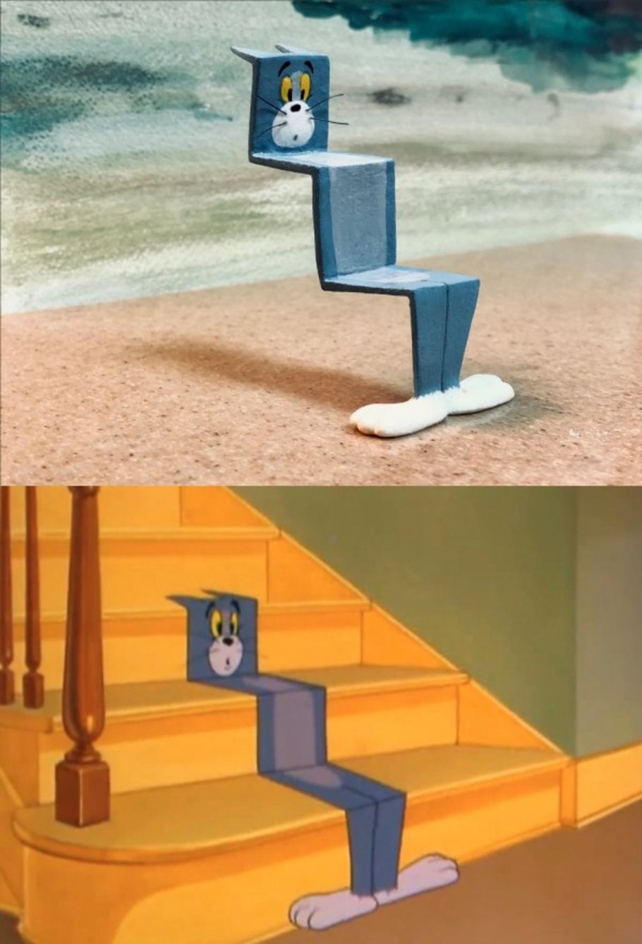 Фигурки Тома в нелепых ситуациях