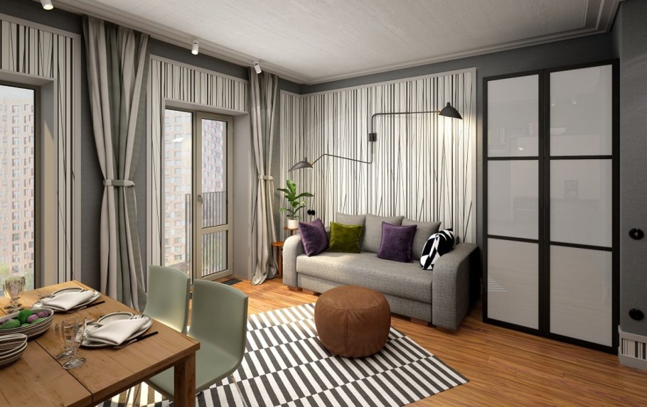 Ванная комната в бежевых тонах