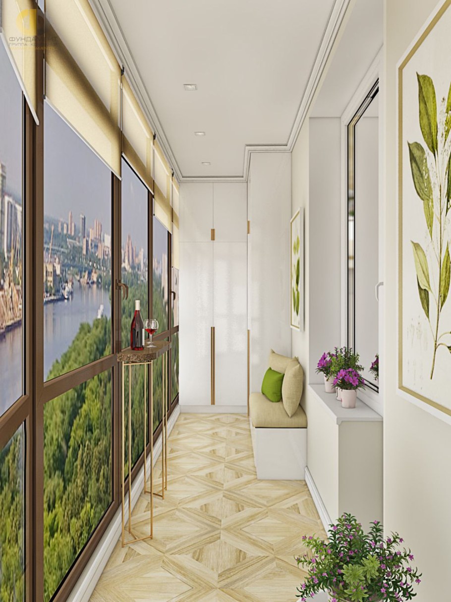 Кухня в бежевых тонах с яркими акцентами