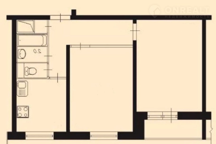 Двухкомнатная квартира хрущевка планировка