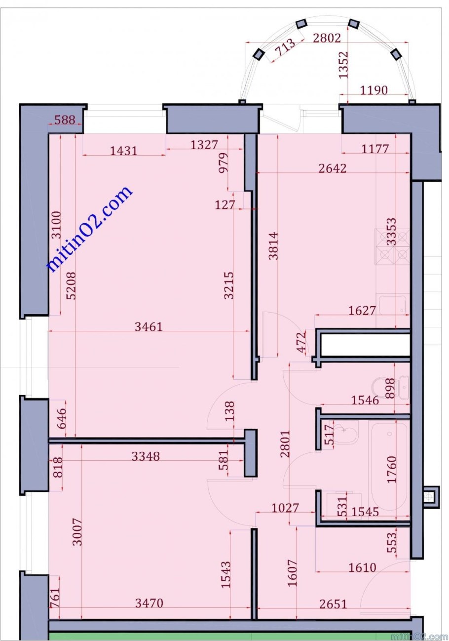План квартиры с размерами