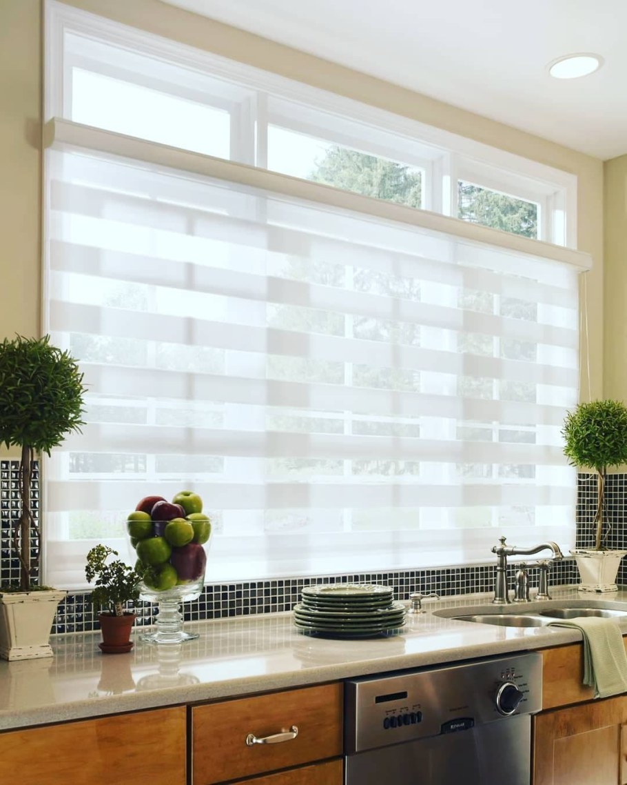 Жалюзи на кухонное окно