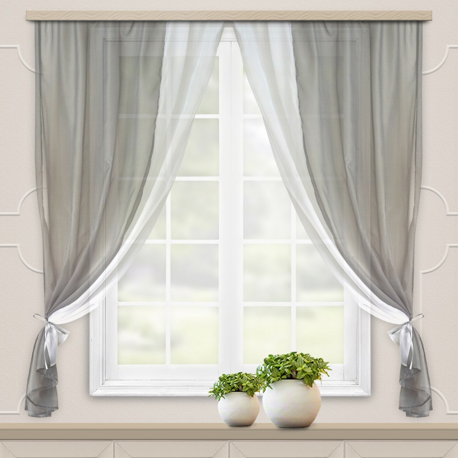 Деревенские занавески на окна