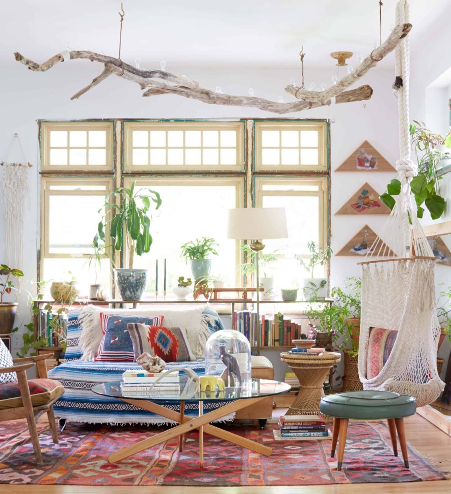 Потолок в стиле бохо