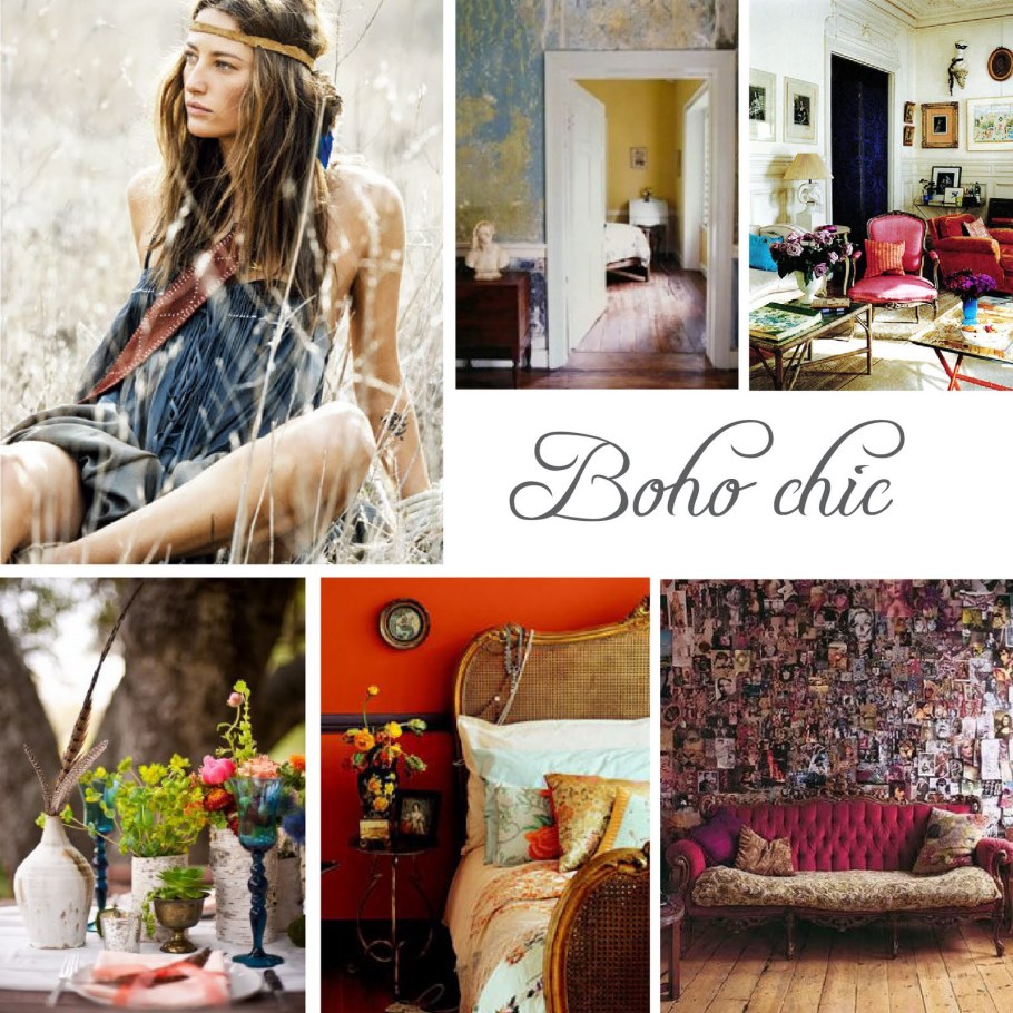 Мудборд в стиле хиппи