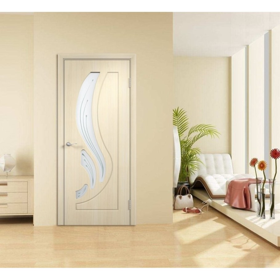 Двери беленый дуб в интерьере