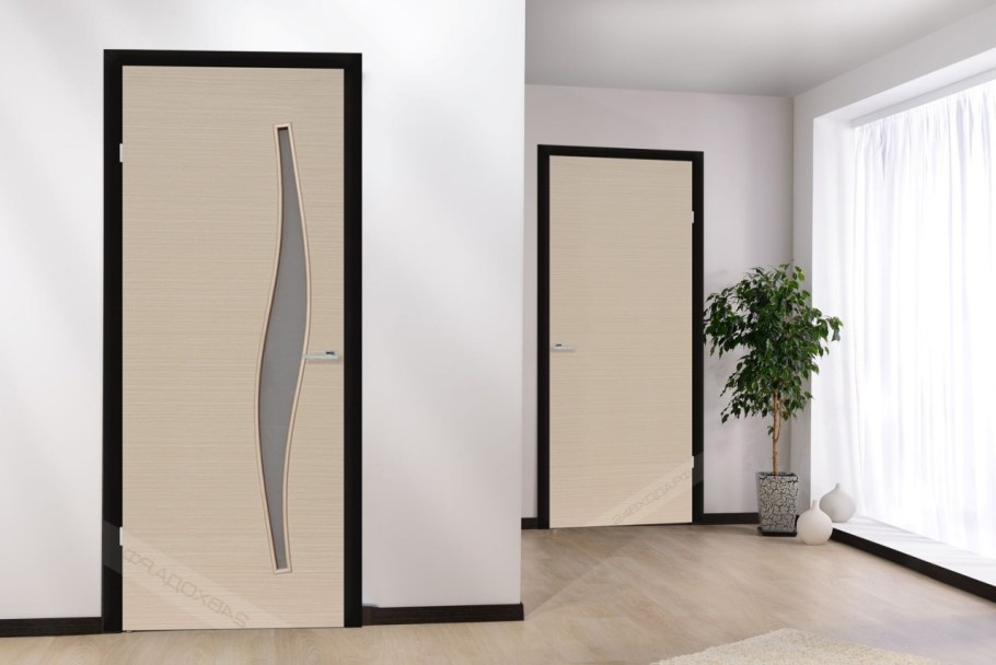 Двери межкомнатные беленый дуб