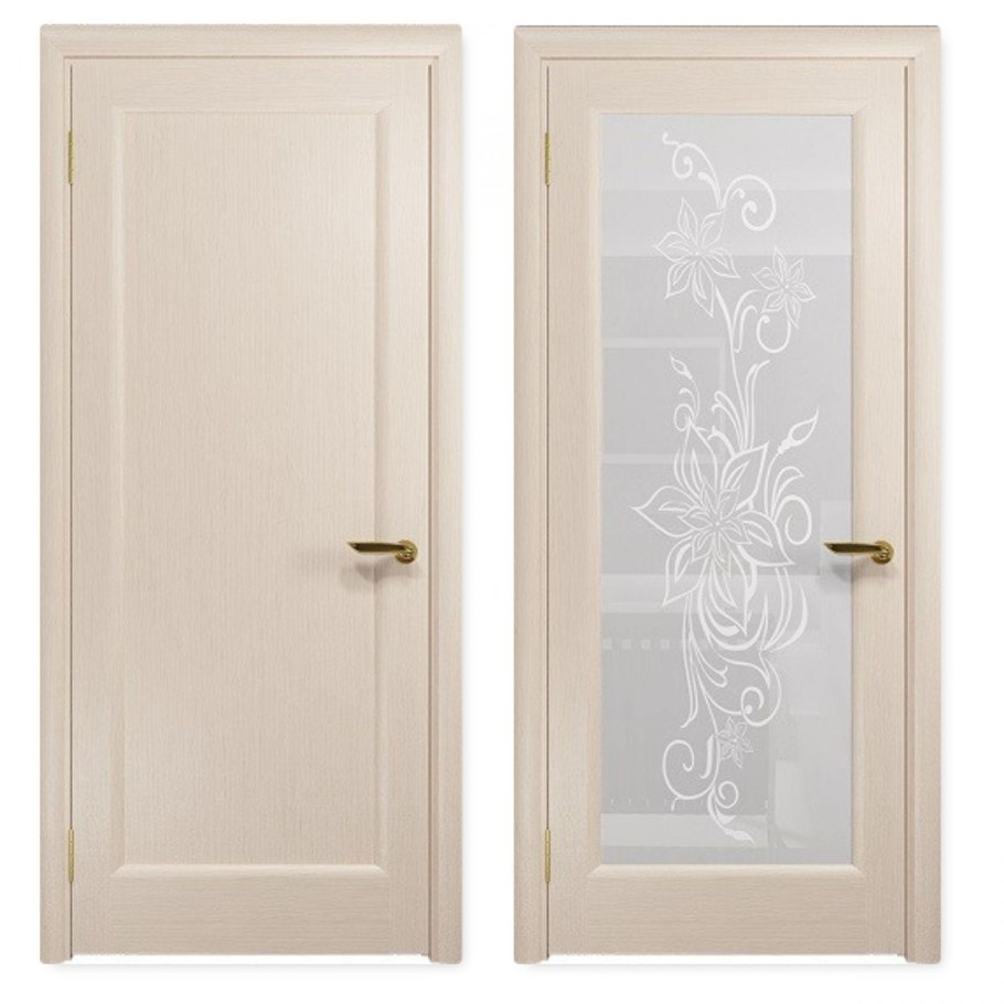 Дверь межкомнатная Вега 7 беленый дуб