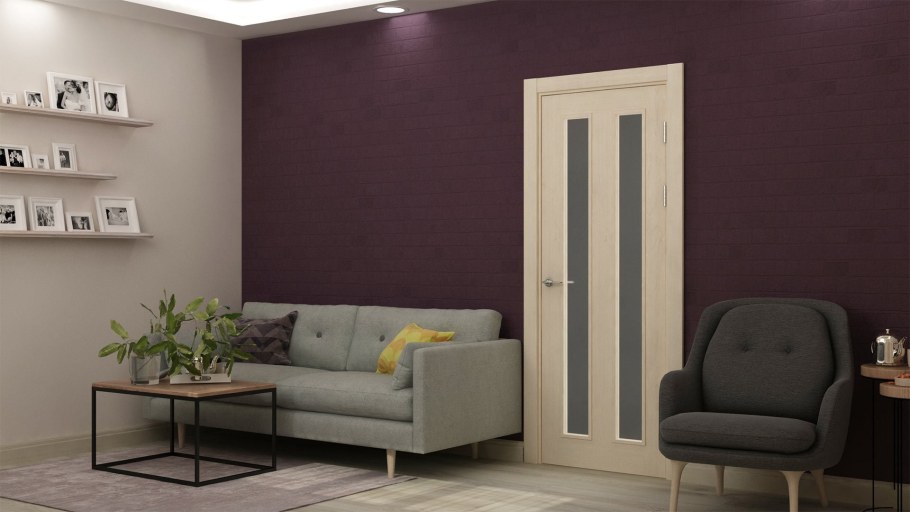 Дверь межкомнатная Дюплекс 60x200 см