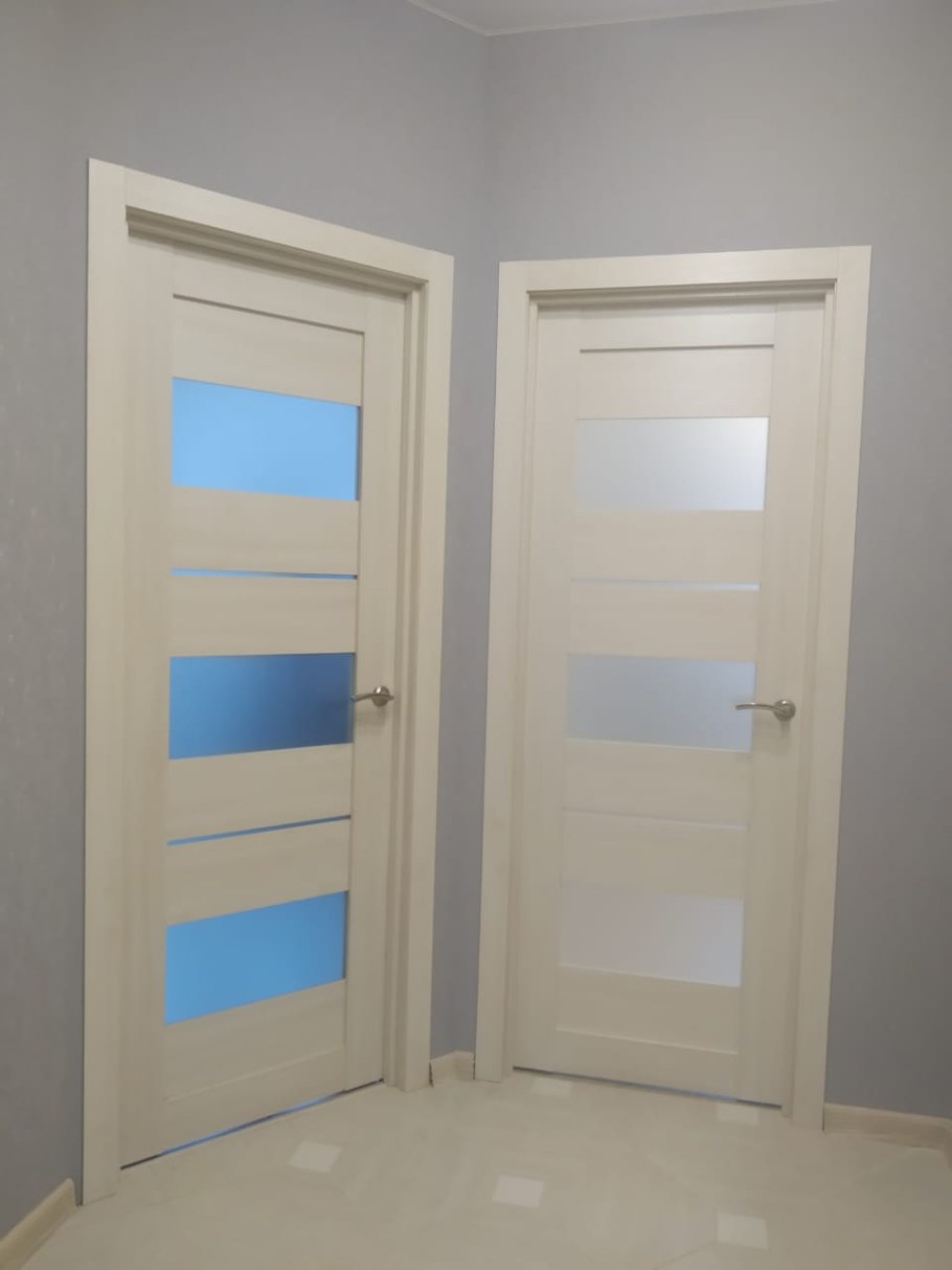 Двери белый дуб в интерьере