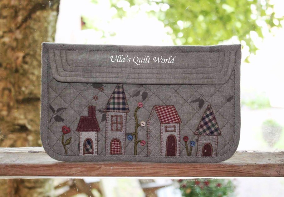 Кошелек с домиками аппликация