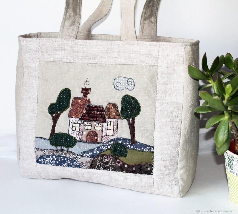 Летние сумки из льна