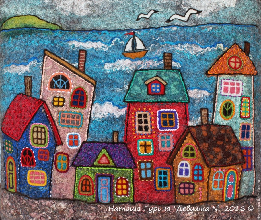 Аппликация домик