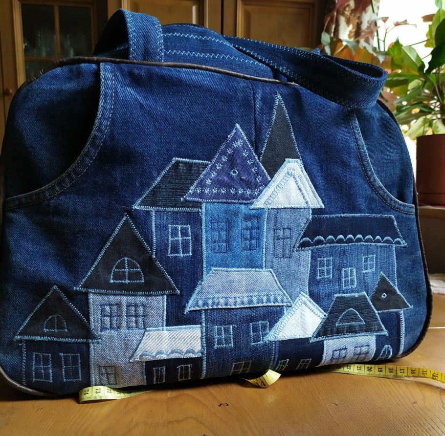 Сумки с домиками пэчворк
