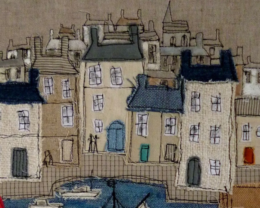 Панно из джинсовой ткани своими руками